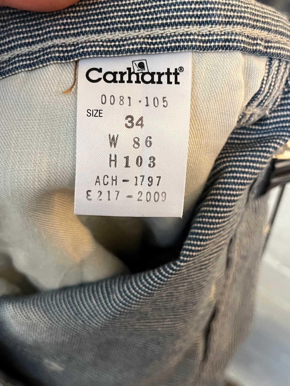 Carhartt 스트라이프 워크팬츠 34 상품이미지7