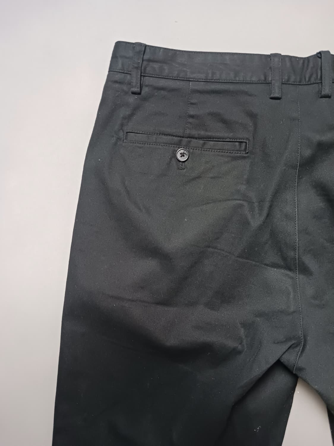 [34] 무신사 스탠다드 테이퍼드 치노 팬츠 블랙 상품이미지8