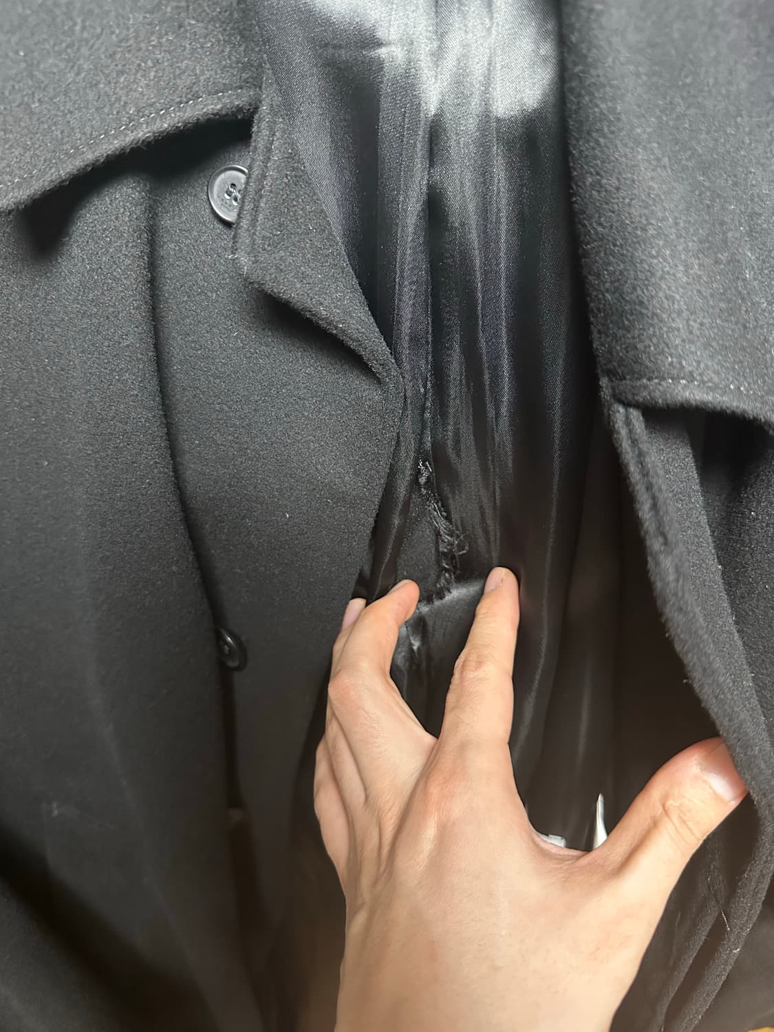 산드로옴므 울 롱코트 105 (착샷첨부) 상품이미지7