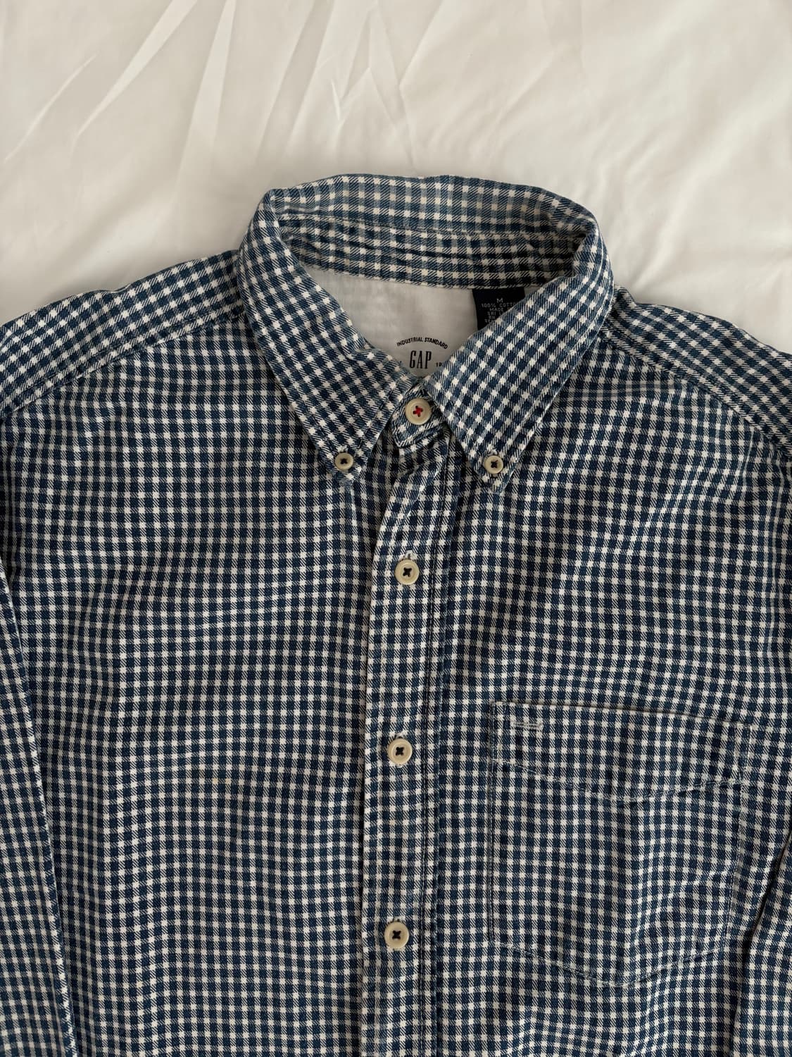 GAP checkered shirt 갭 체크 코튼 셔츠 상품이미지4
