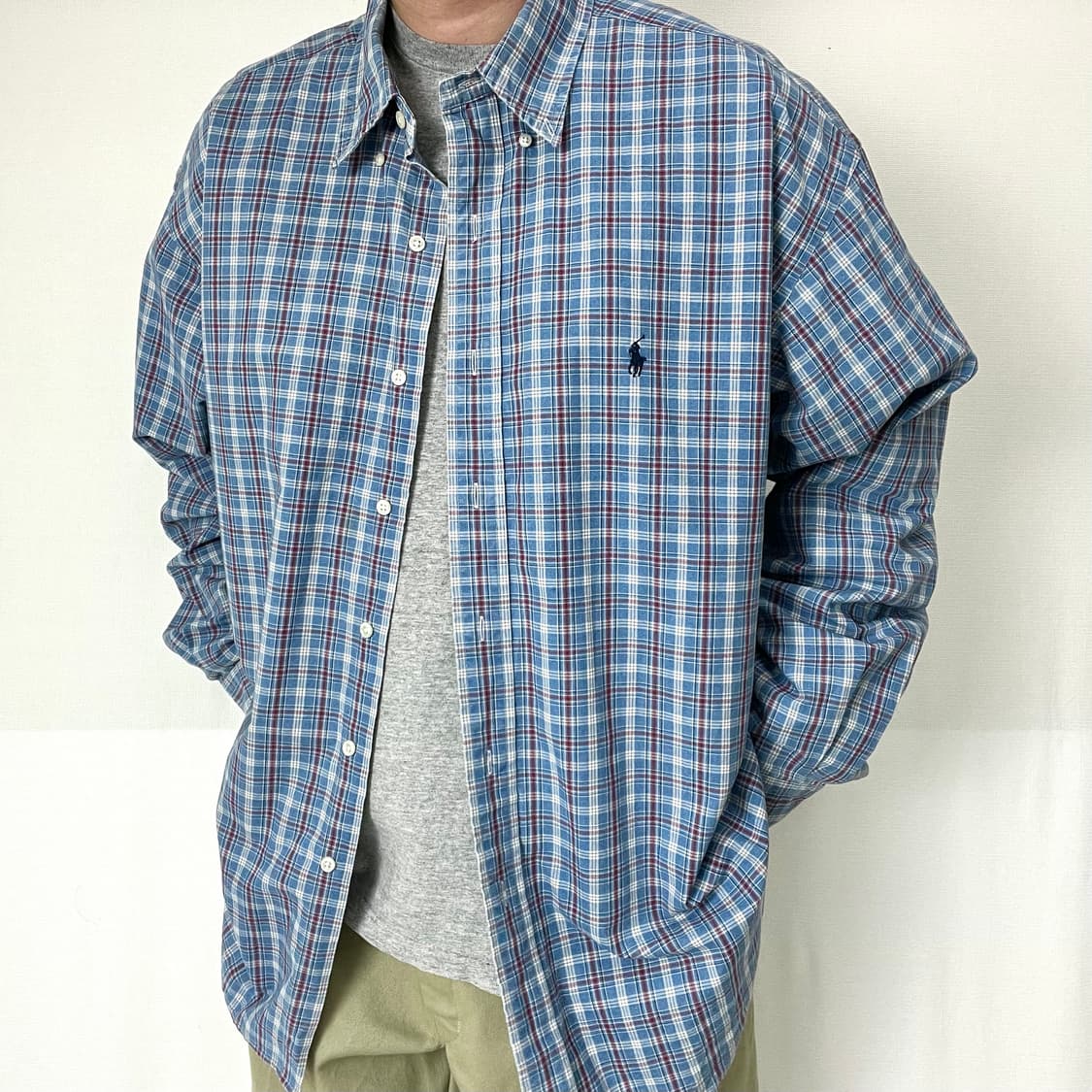 폴로 랄프로렌 미국 파머 체크 셔츠 상품이미지4