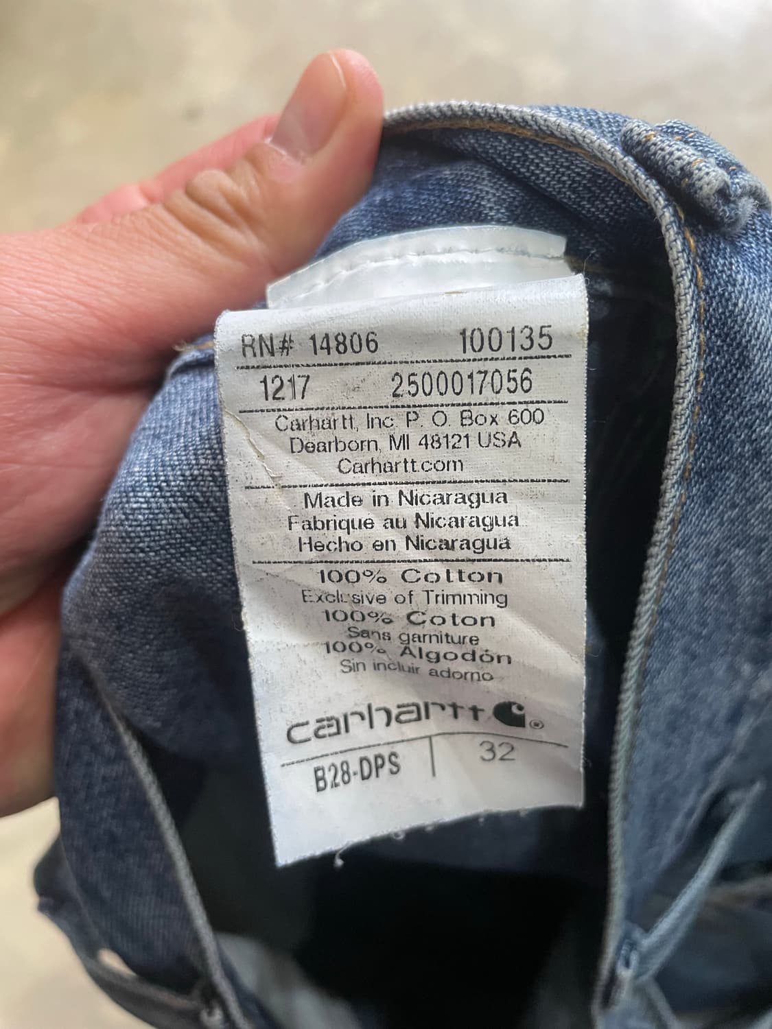 Carhartt 카펜터 데님 숏팬츠 32 상품이미지6