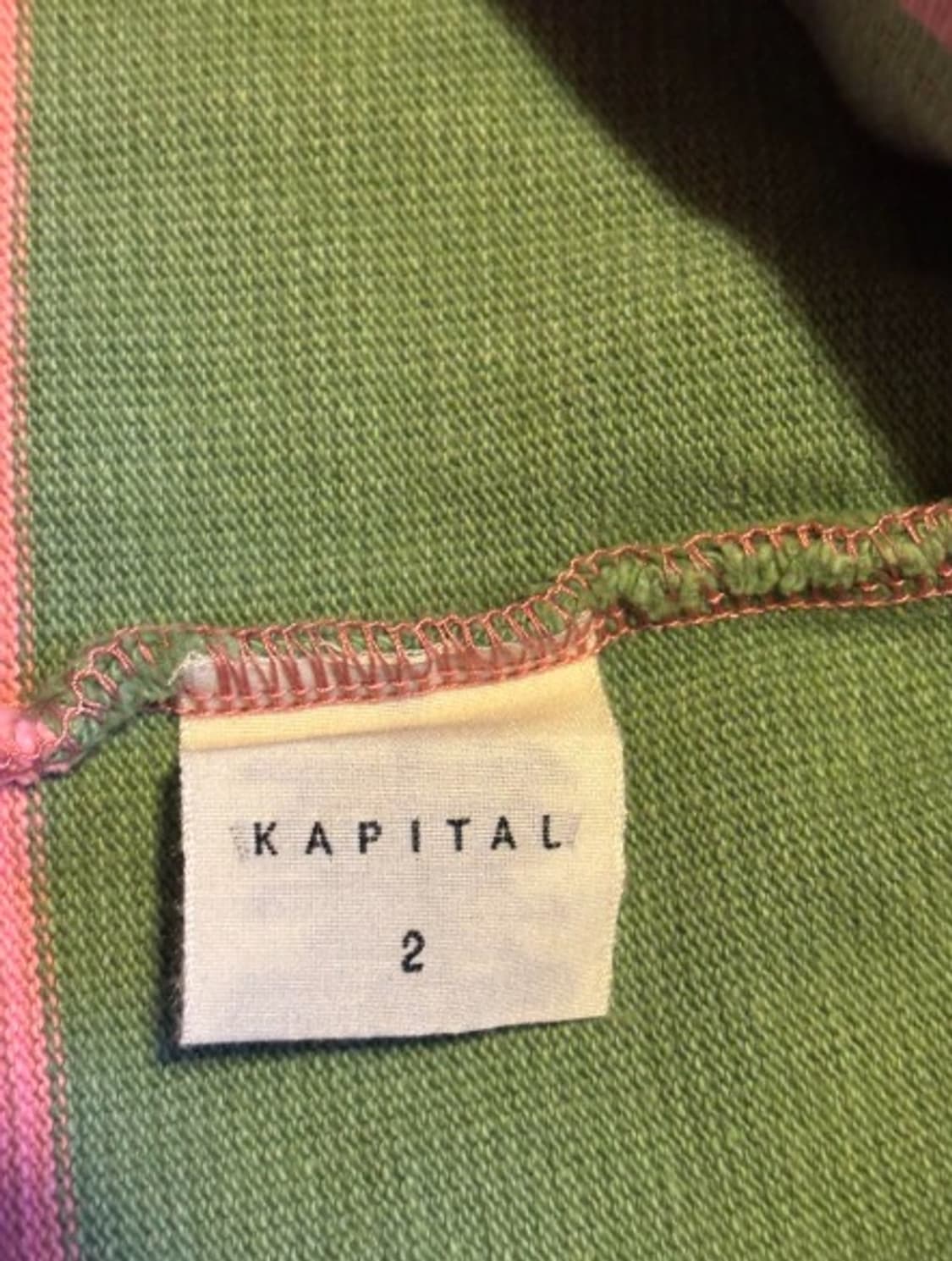 캐피탈 라거 셔츠 핑크 그린 2 상품이미지7