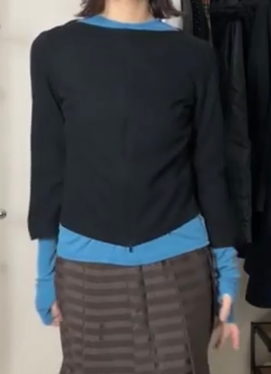 울 지퍼 블라우스  상품이미지3