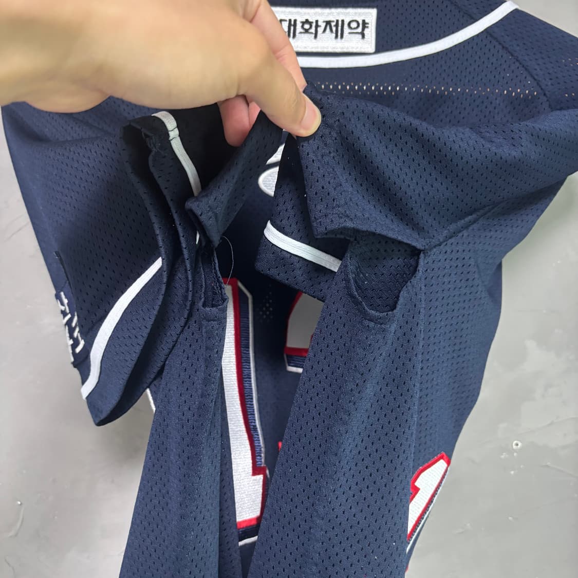 두산 베어스 휠라 허경민 유니폼 반팔 상품이미지4