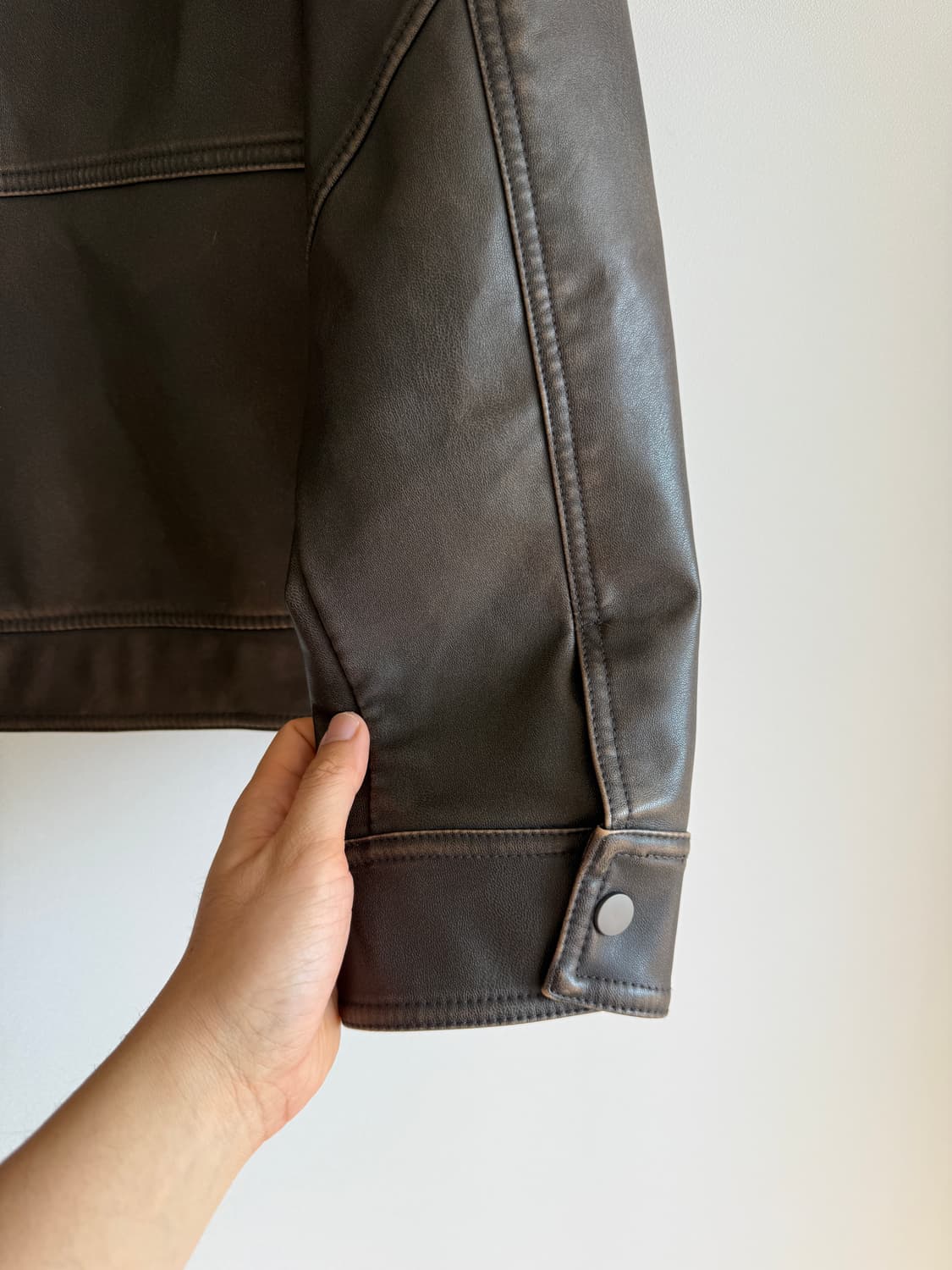 [L]Pre owned 에코레더 자켓 상품이미지5