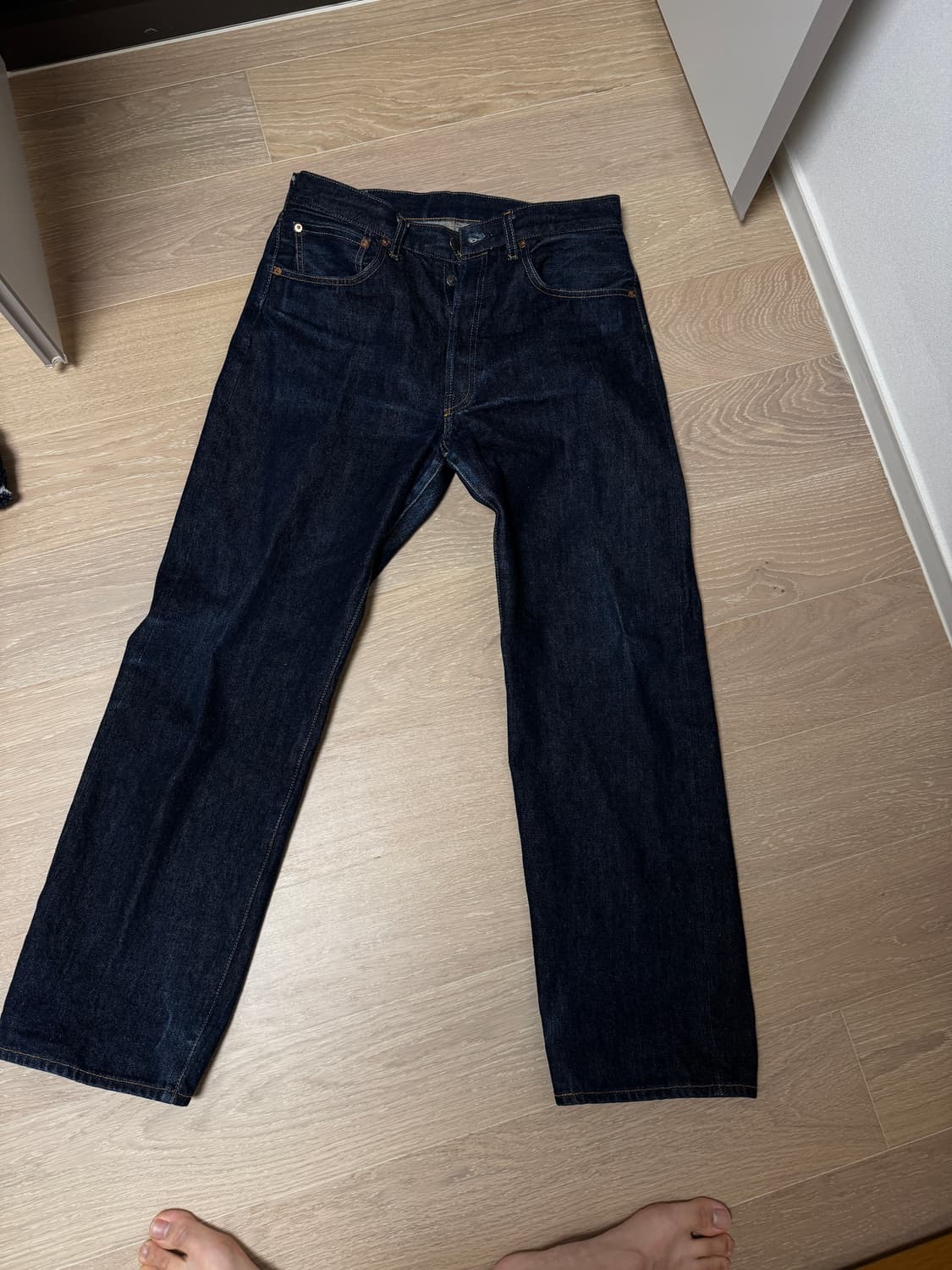 34 x 32 ) 리바이스 lvc 1955 501 리지드 셀비지 데님 상품이미지2