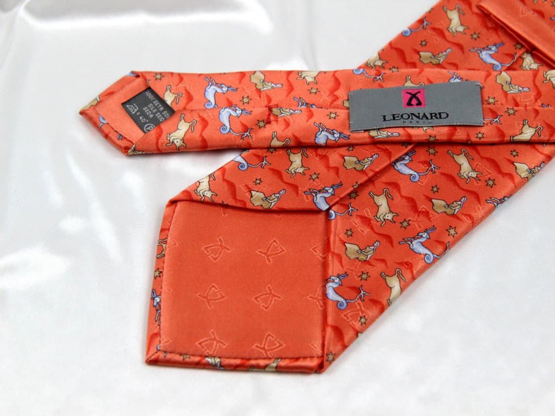 레오나드 9.7cm A+등급 클래식 프랑스 하이엔드 남자 명품 넥타이 상품이미지4