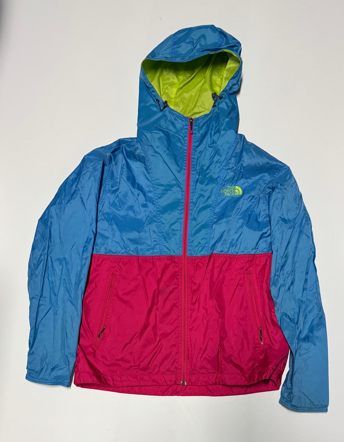 노스페이스 등산 컬러블록 가벼운 후드 바람막이 M 상품이미지1