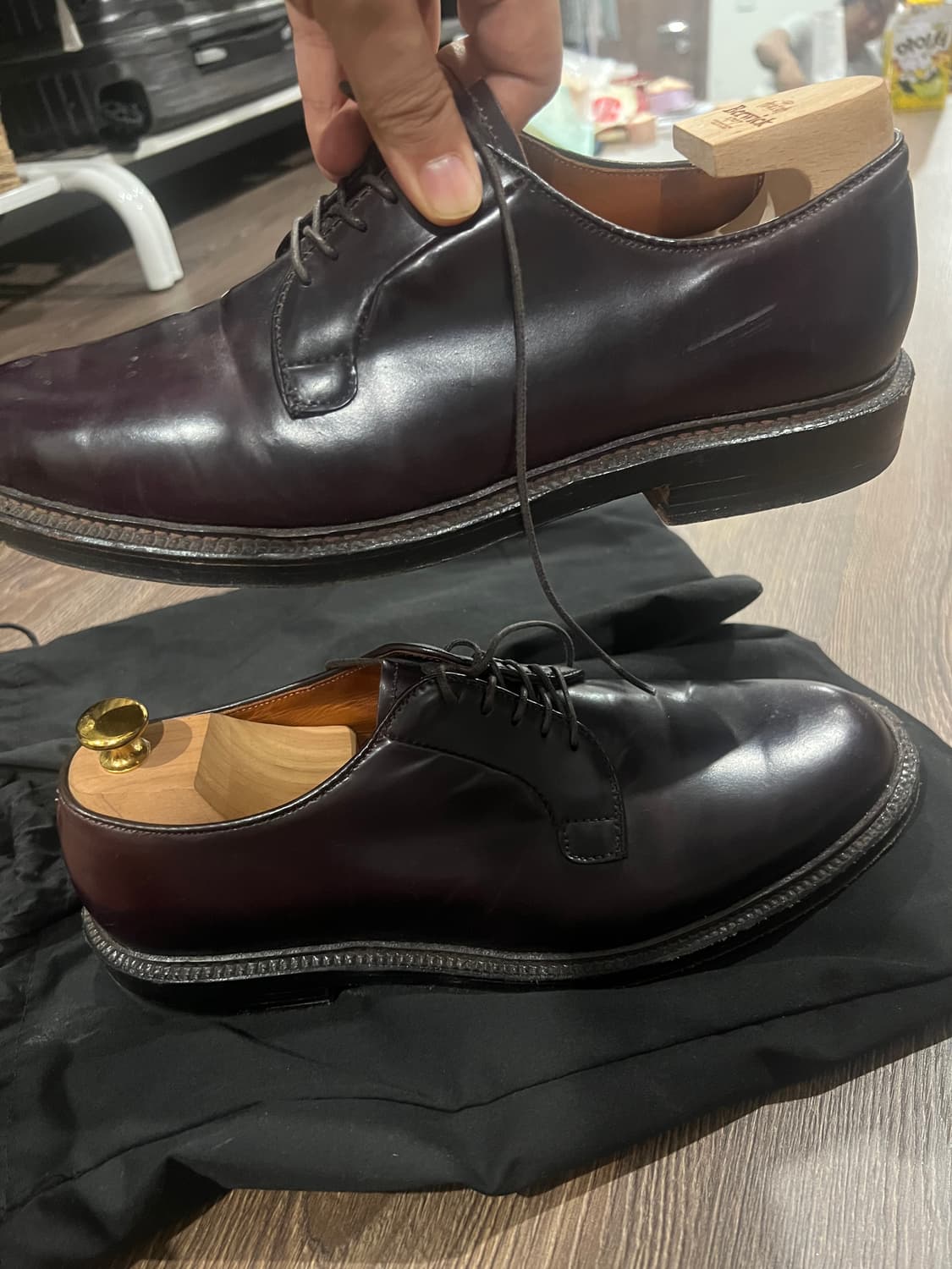 알든 코도반 990 9d(버건디) 상품이미지7