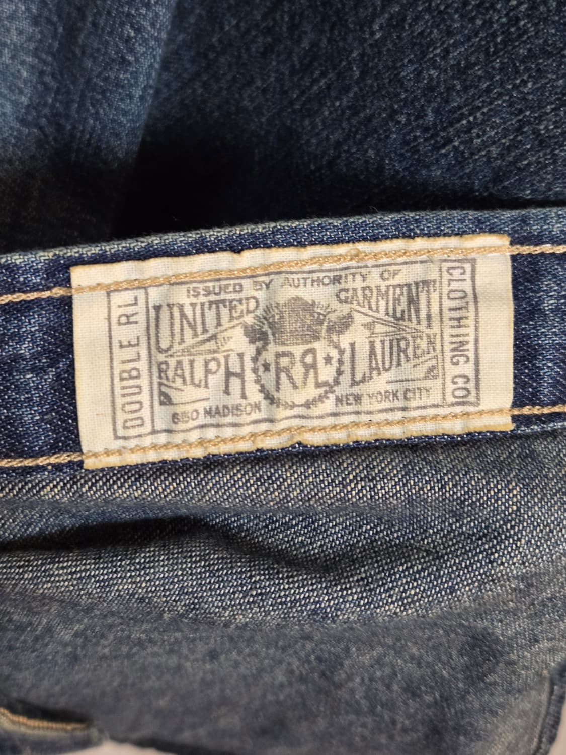 Rrl 콘초 중청데님셔츠 상품이미지4