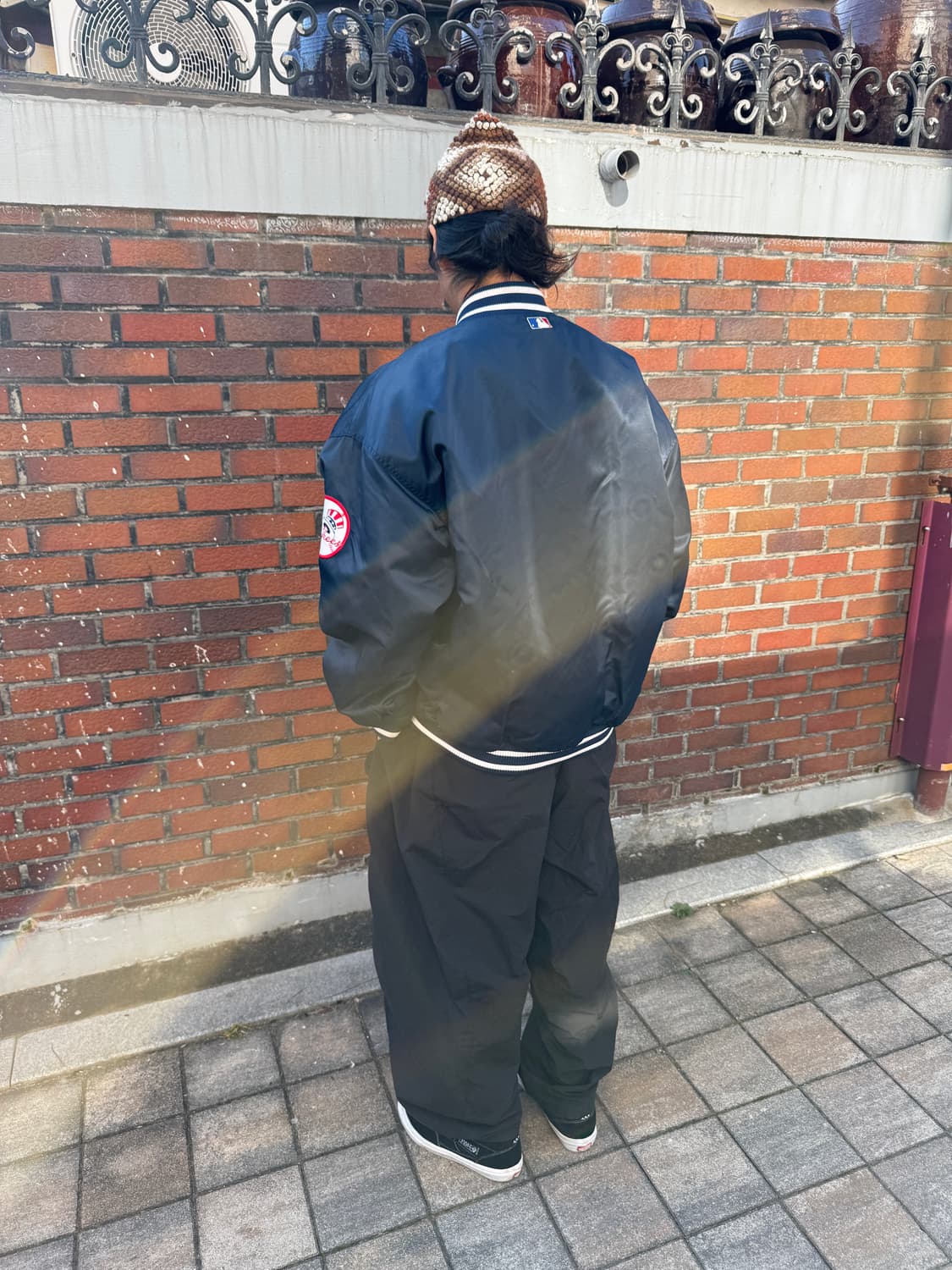 90s 스타터 뉴욕 양키즈 자켓 2XL(4XL) 상품이미지5