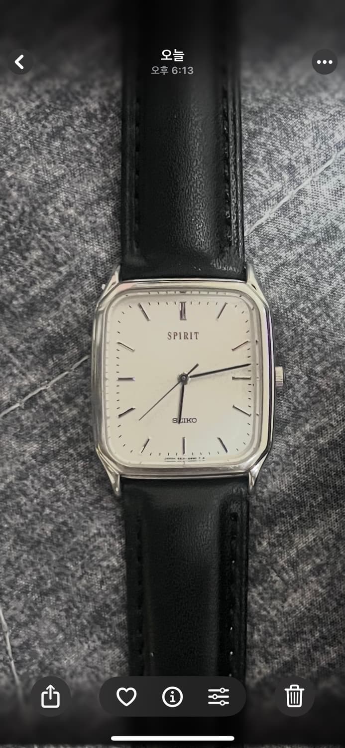 세이코 스피릿 빈티지 쿼츠 시계(실버) 상품이미지3