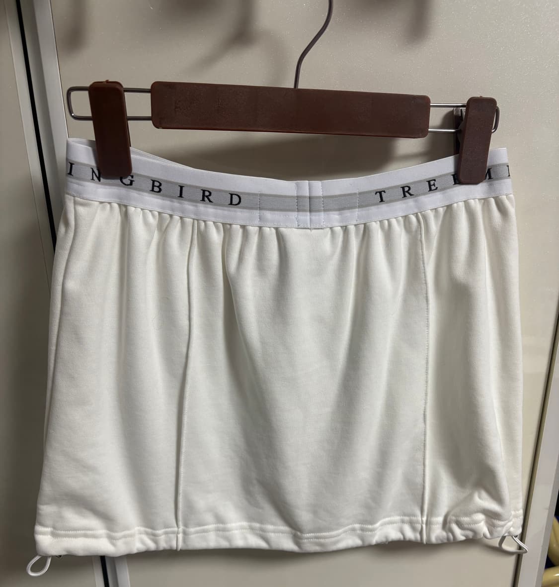 트리밍버드 밴딩 스웻 셋업 탱크탑 화이트 상품이미지3