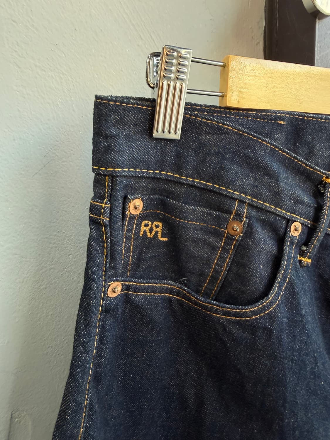 29~30/ RRL 더블알엘 슬림핏 재팬우븐 셀비지 데님팬츠 상품이미지4