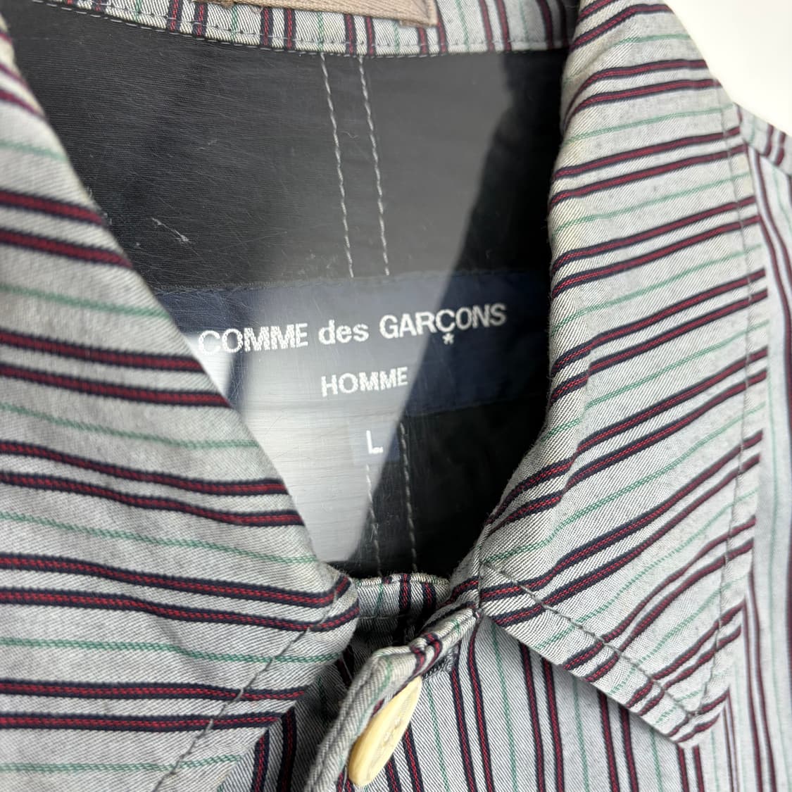 꼼데가르송 패턴 블루종 자켓 상품이미지2