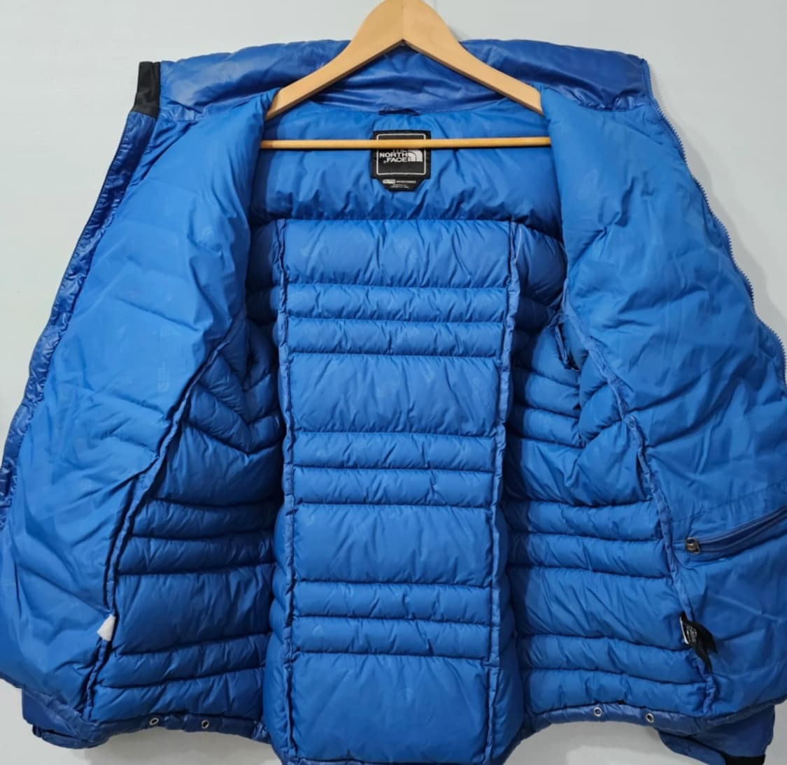노스페이스 900필 구스다운 패딩 블루 110 상품이미지4