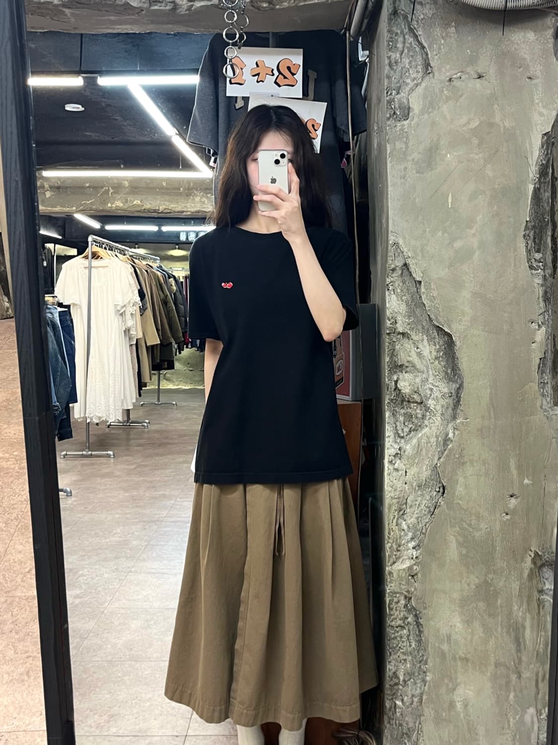 키르시 반팔티 블랙 #csz4081 상품이미지2