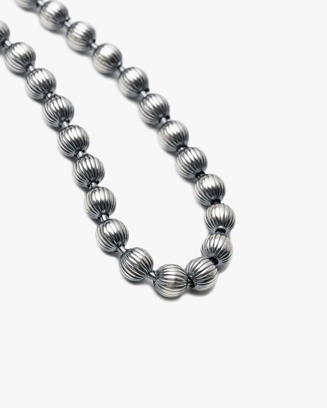 힙노타이즈 stripes big ball chain necklace M 상품이미지2