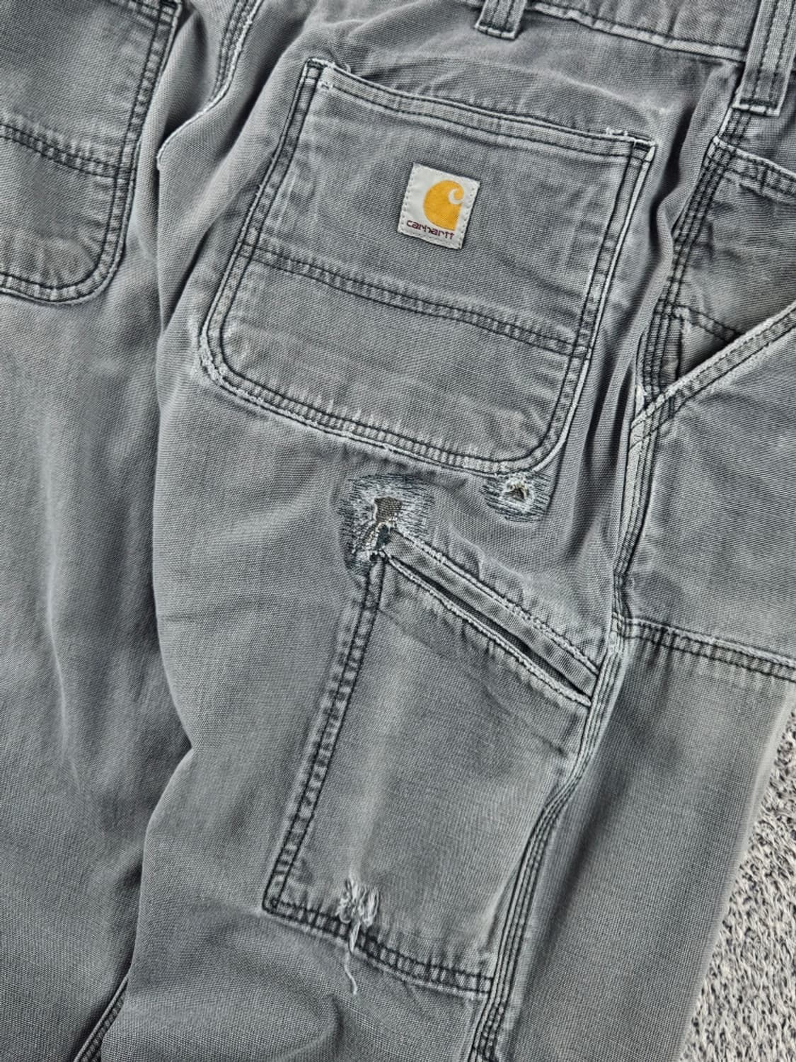 칼하트 코튼캔버스 더블니 카펜터 워크 팬츠 ( 34X34 ) / 8938 상품이미지8