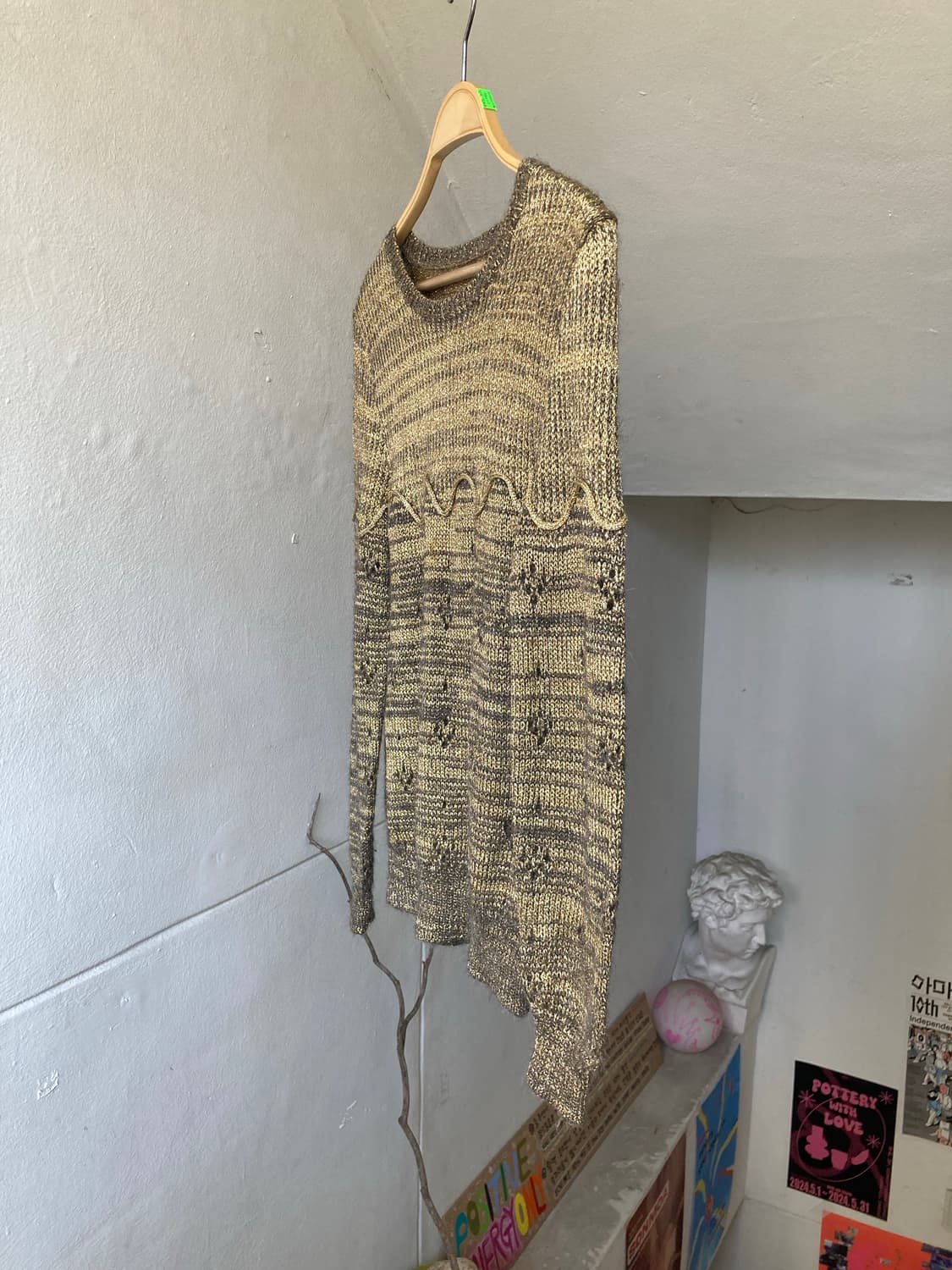 Golden 글리터 에스닉 니트 상품이미지4