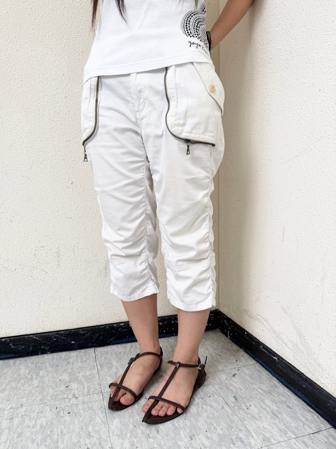 00s Hamnett capri zip pants 상품이미지3