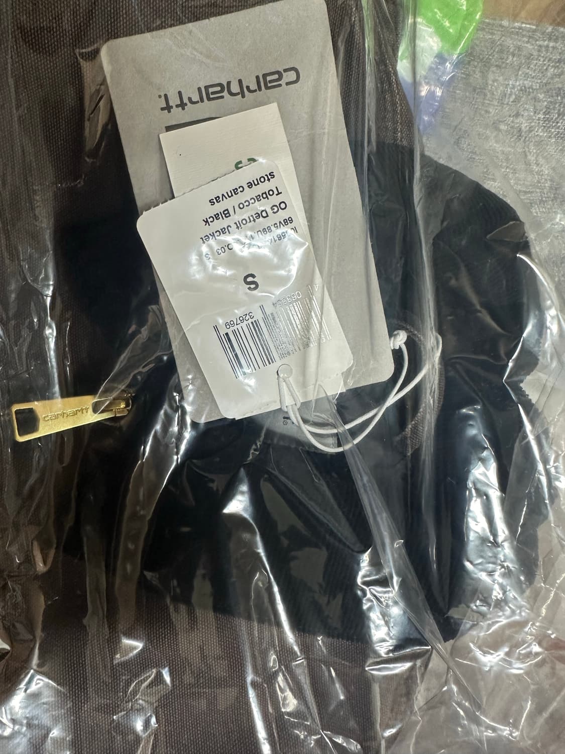 OG 디트로이트 자켓 토바코/블랙 스톤 캔버스 새제품 칼하트윕 wip 상품이미지1