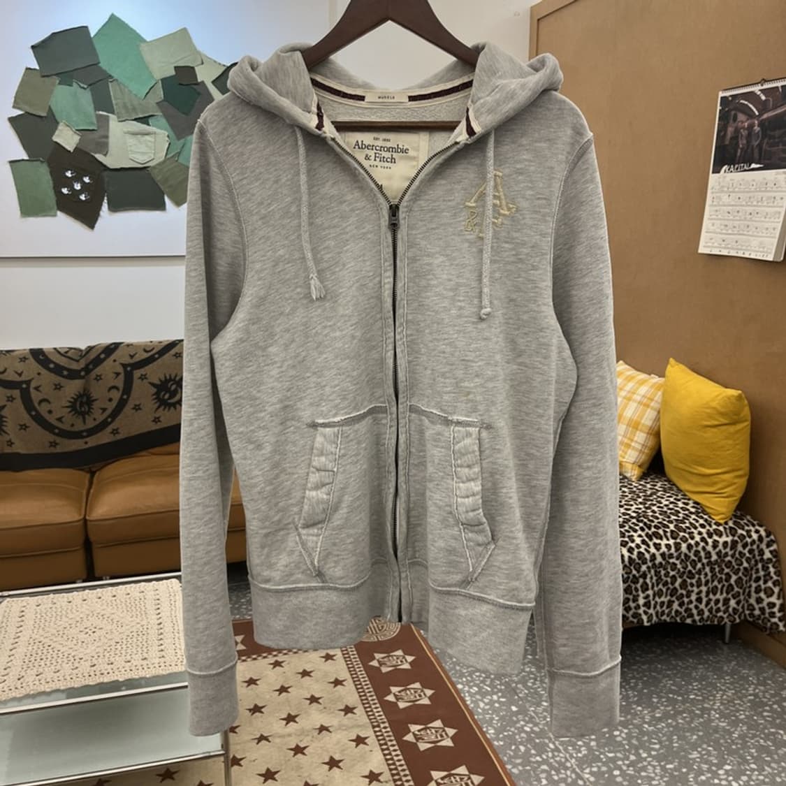 아베크롬비 Y2K 00's 대장급 빈티지 그런지 후드집업 M C09948 상품이미지3
