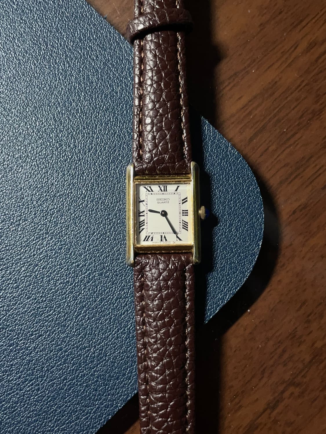 세이코 탱크 쿼츠 시계 상품이미지1