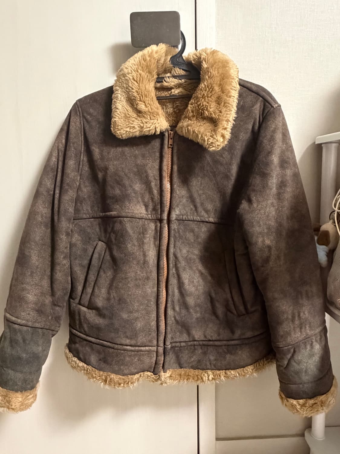 빈티지 브라운 무스탕 상품이미지1