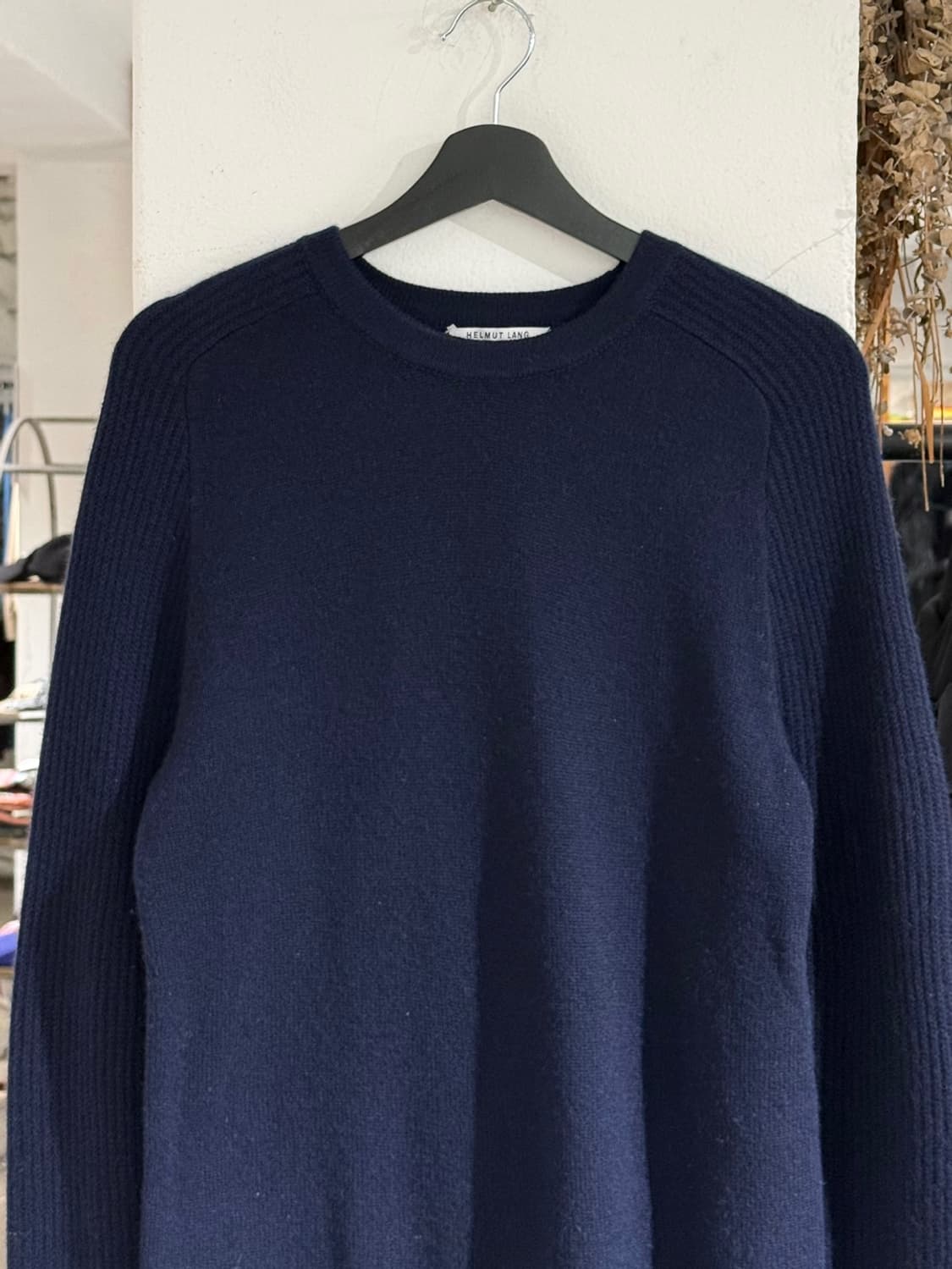 헬무트 랭 네이비 캐시미어 래글런 니트 상품이미지4