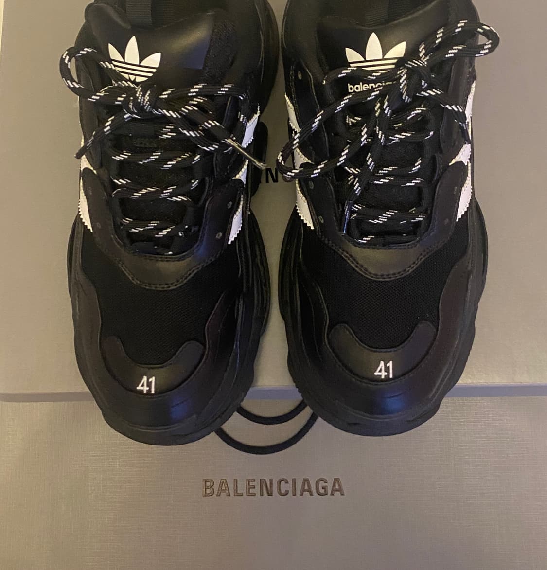 [정품] 발렌시아가X아디다스 신형 트리플S 스니커즈 블랙 265 풀구성품 상품이미지6