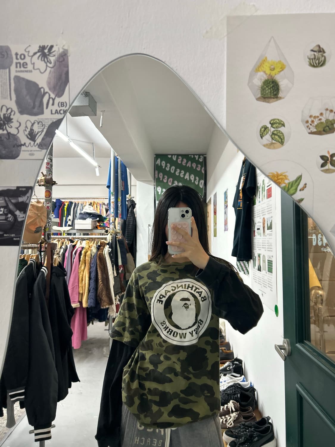 베이프 롱슬리브 레이어드 카모 티셔츠 상품이미지6