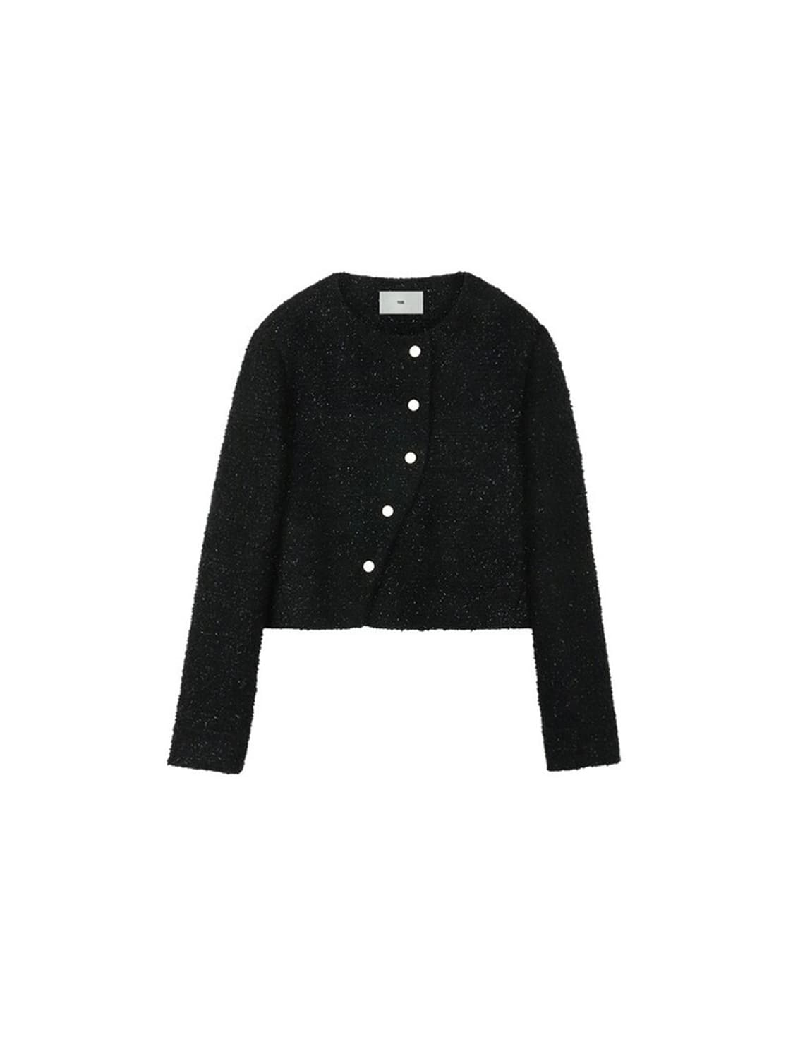 GLITTER WOOL BLENDED SHORT TWEED JACKET  상품이미지5