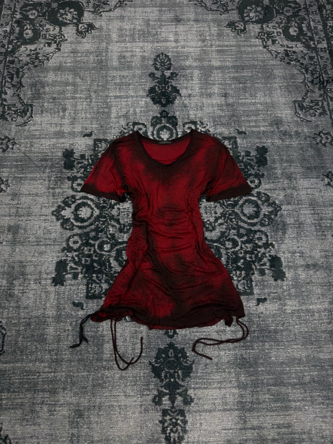 Kmrii shadow slash string t shirts 상품이미지2