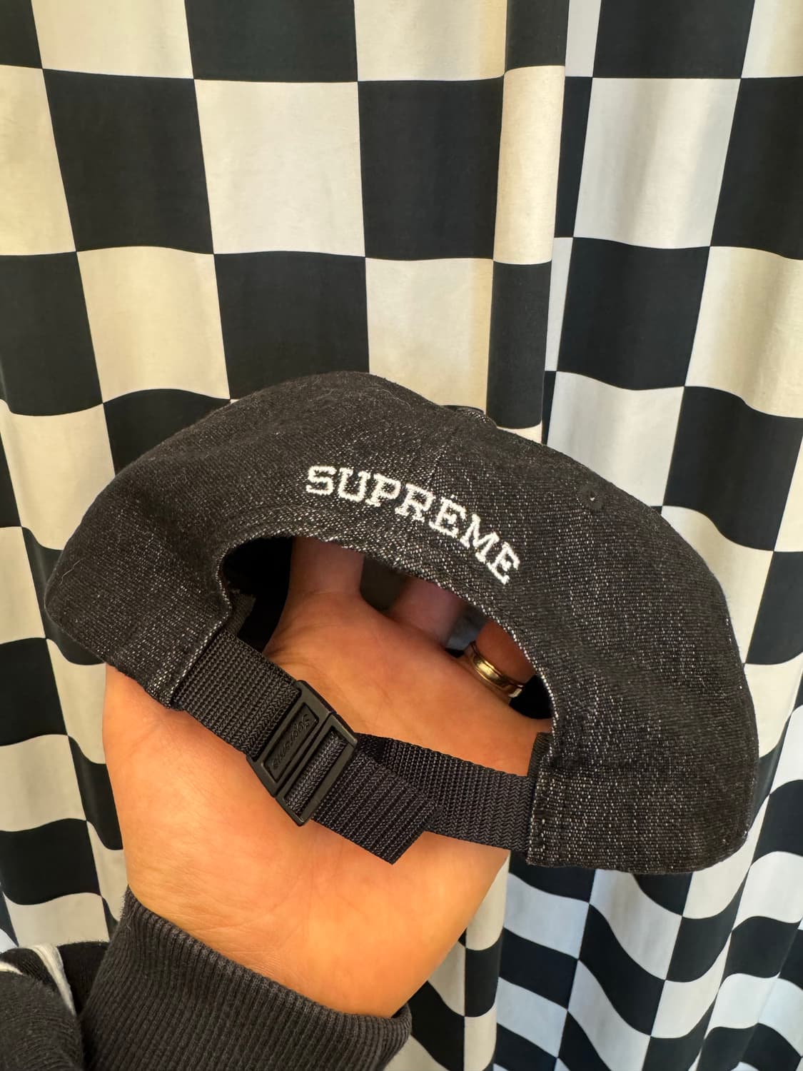 슈프림 데님 스몰 박스로고 코듀라 캡 처분  상품이미지3