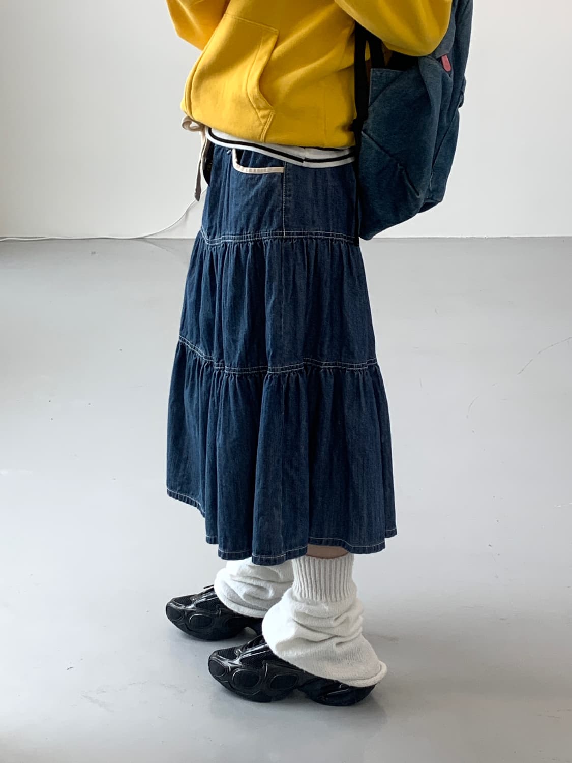 Tommy Hilfiger Denim Midi Skirts 상품이미지2