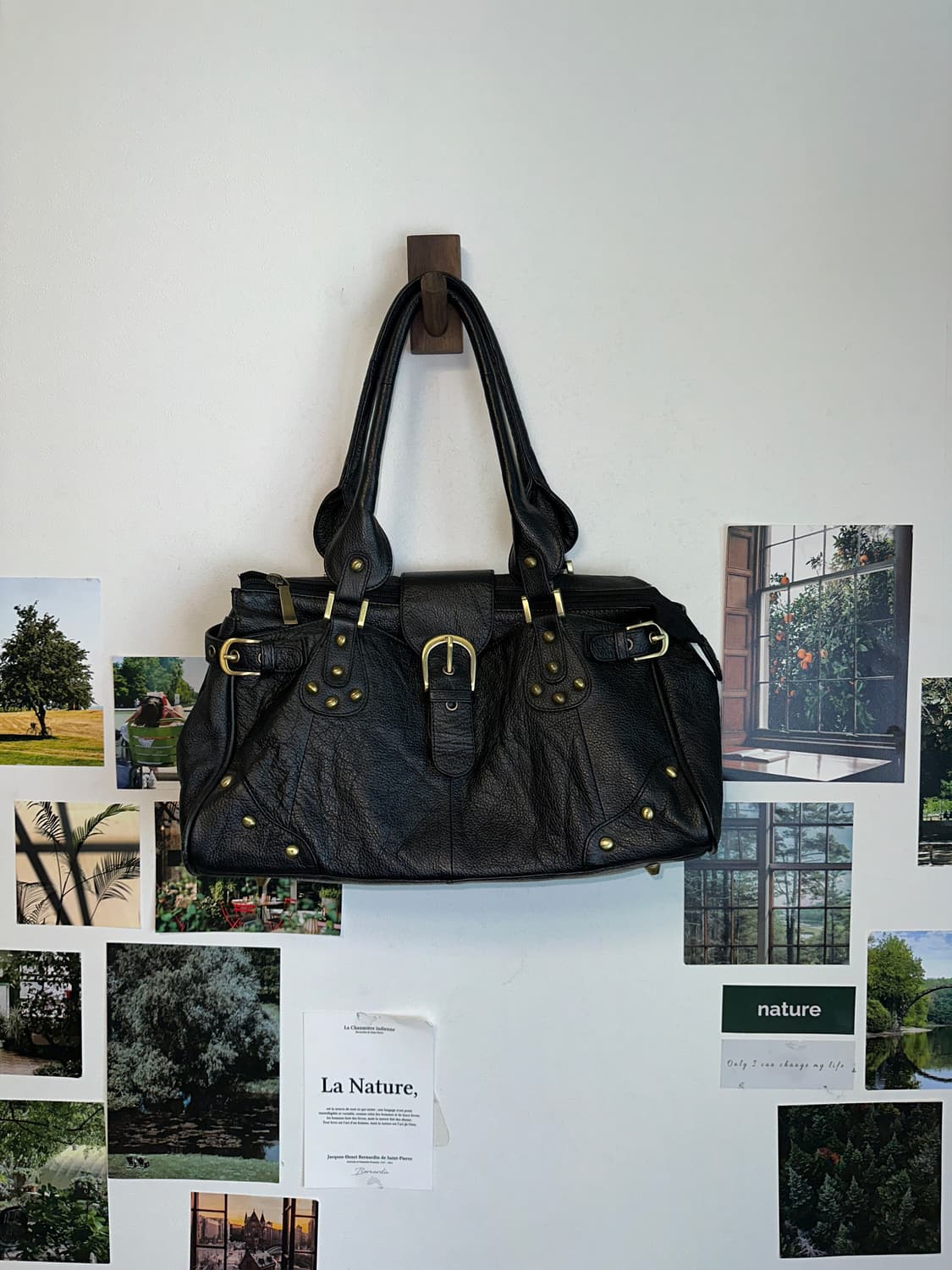 Black y2k buckle shoulder bag 상품이미지1