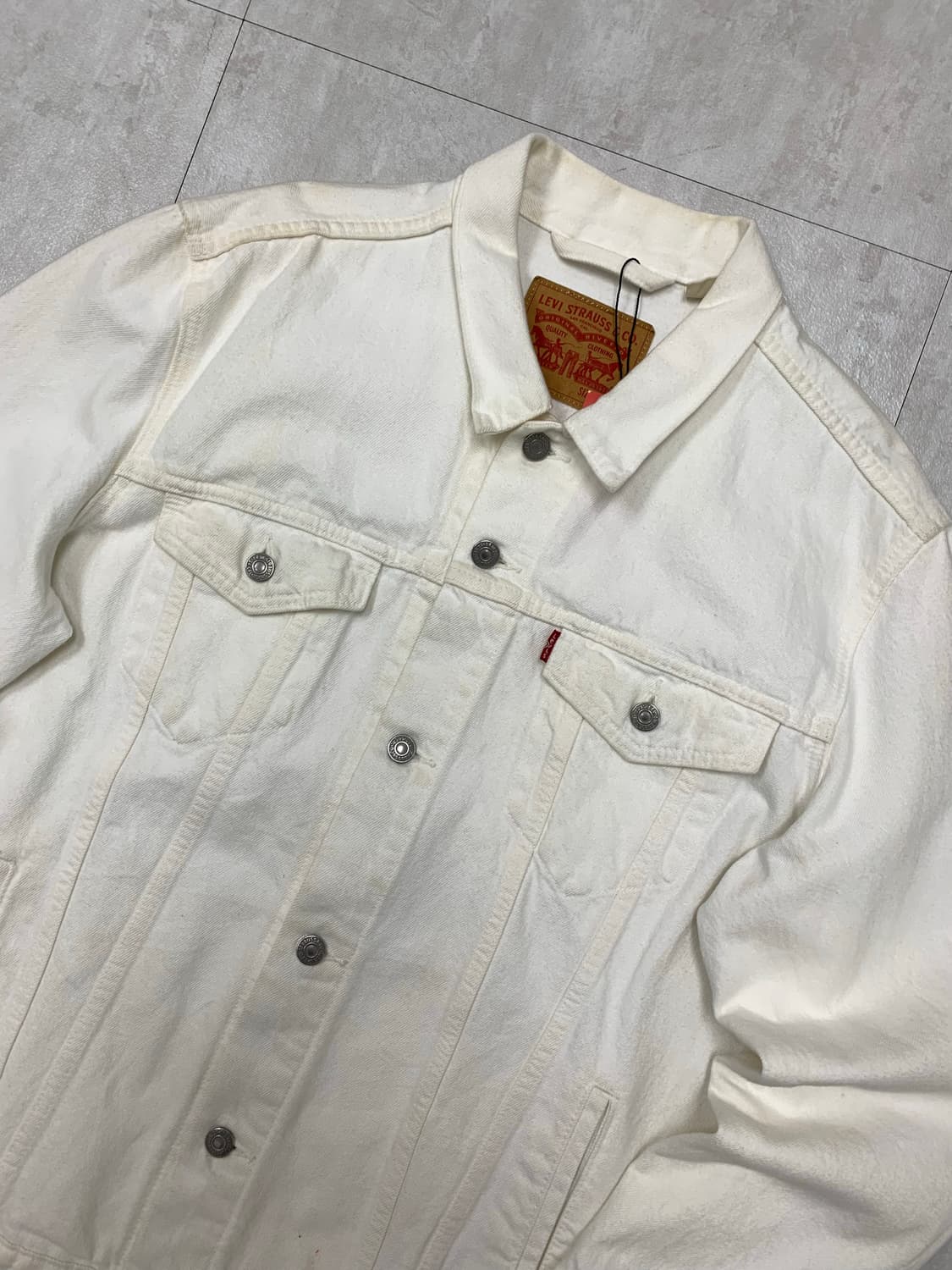 리바이스 화이트 코튼 자켓 #342 상품이미지2