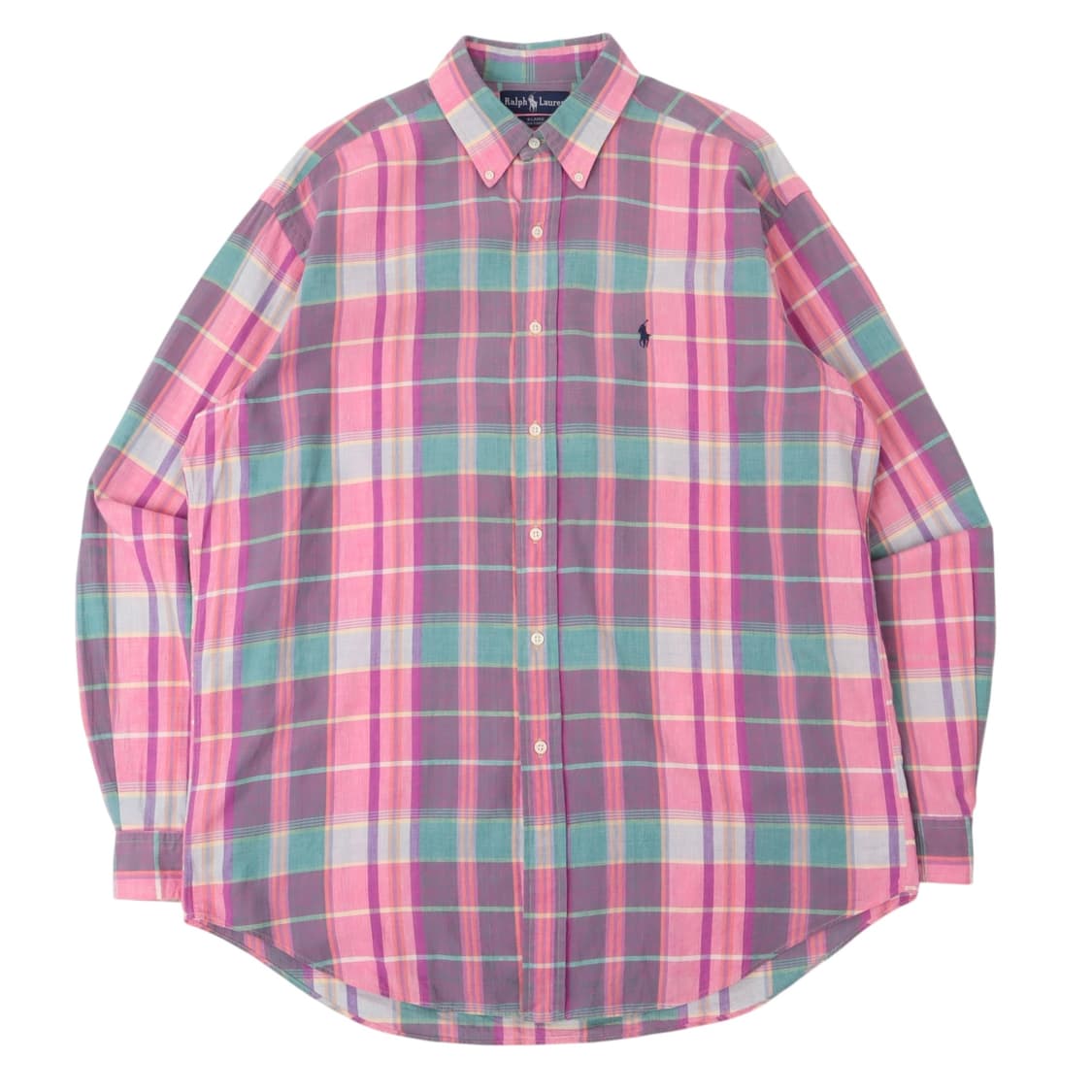 90s 폴로 랄프로렌 BLAIRE 마드라스 체크 셔츠 상품이미지1