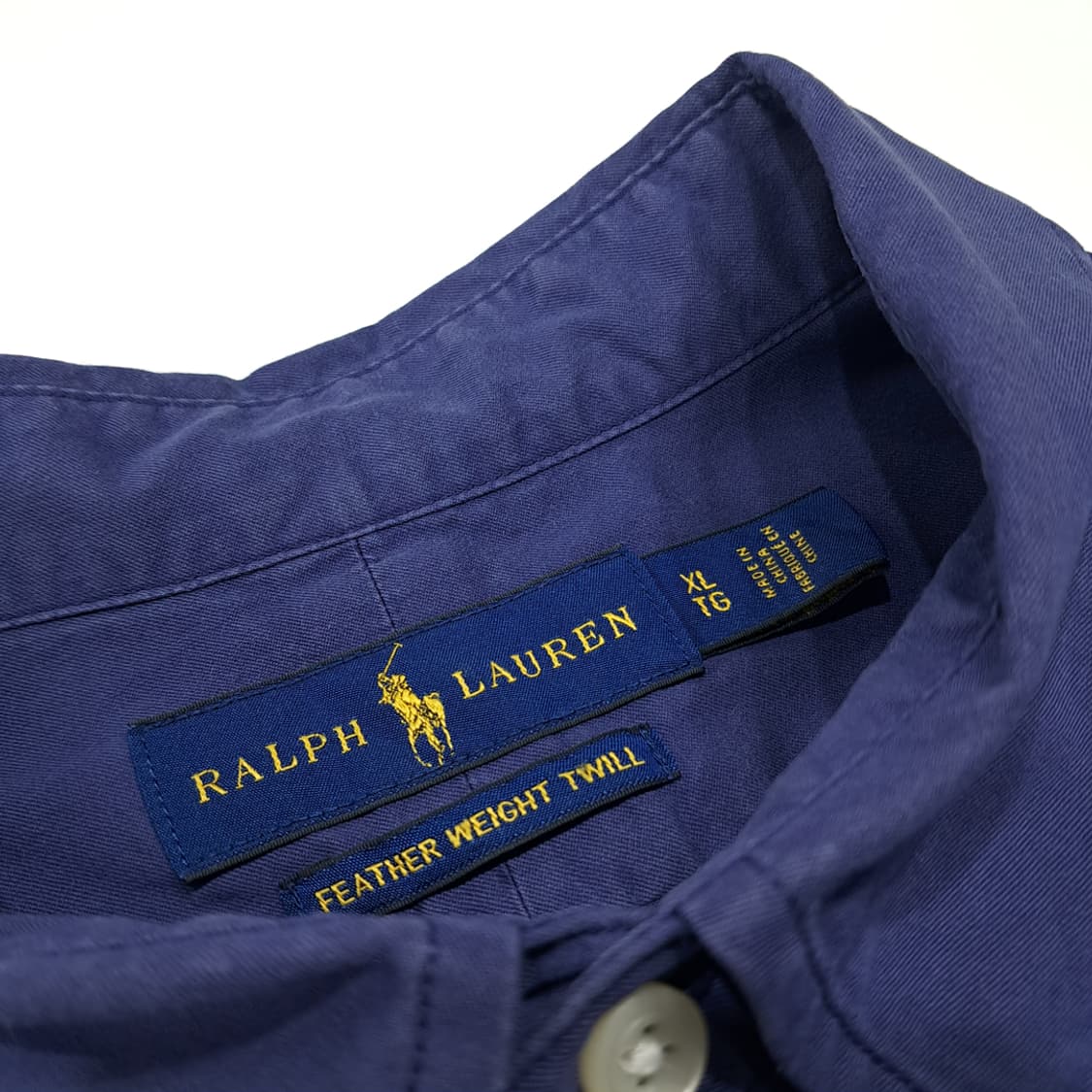 CL296 XL 폴로 코튼 버튼다운 네이비 셔츠 남방 상품이미지3