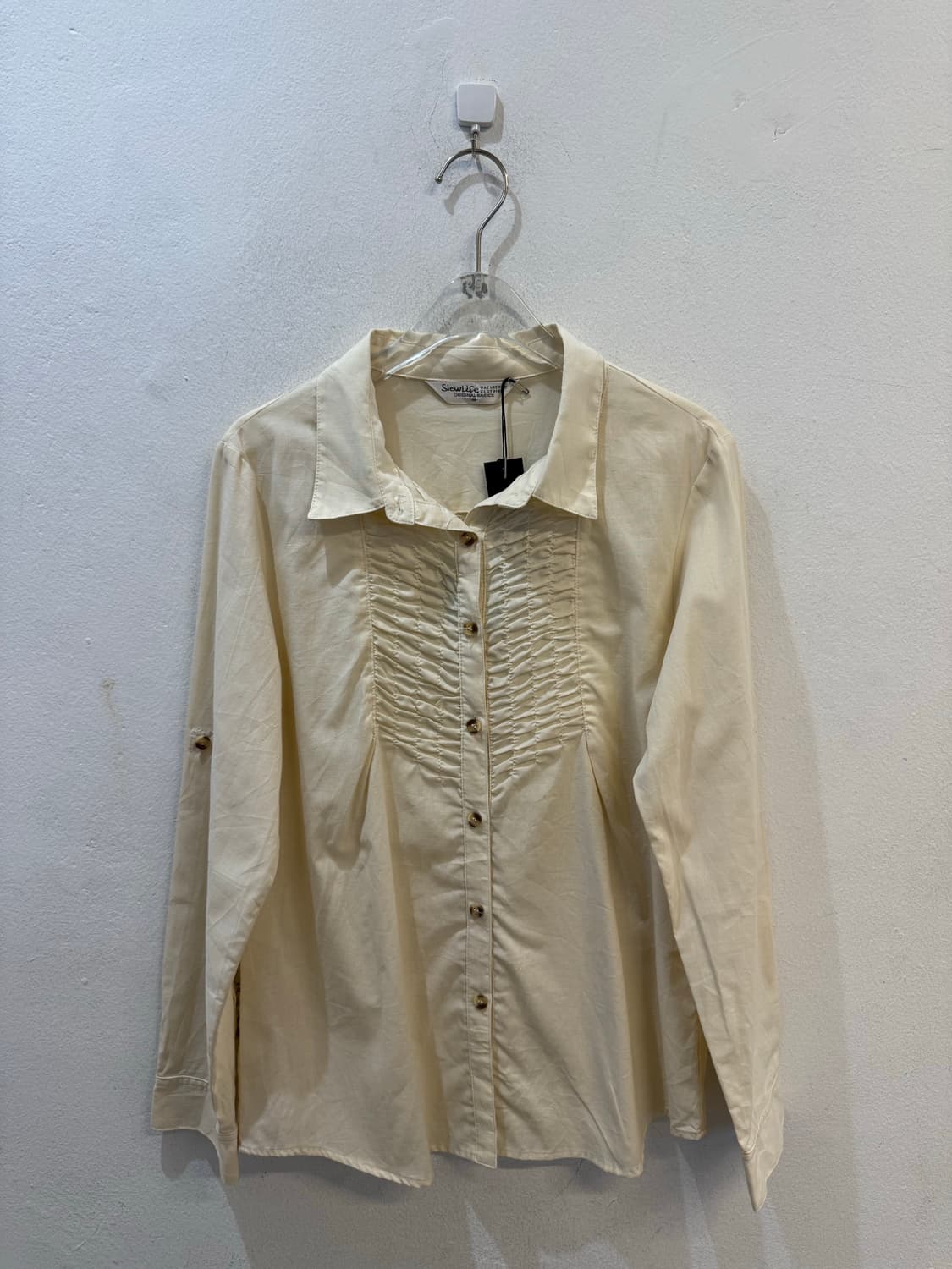 Slowlife shirring button shirt  상품이미지1