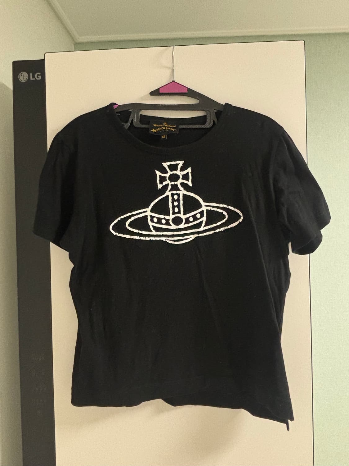 비비안웨스트우드 블랙 반팔 티셔츠 상품이미지1