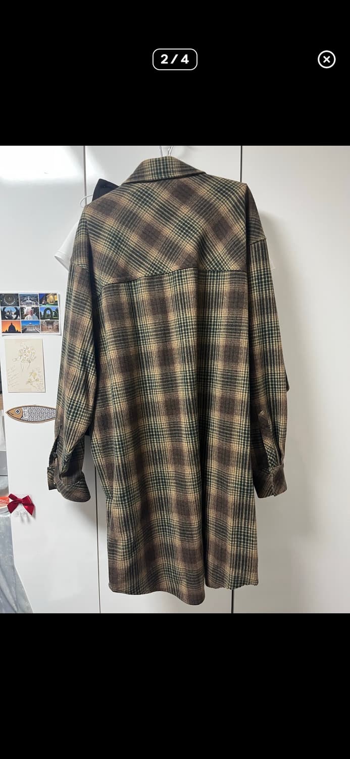 아더에러 오버사이즈 루즈핏 체크 셔츠 울 ADERERROR 상품이미지4