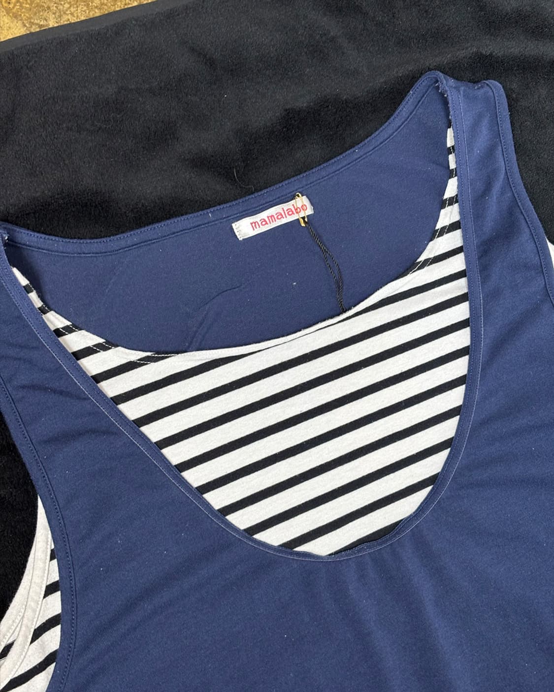 일본빈티지 Y2K 감성 레이어드 나시 티셔츠 상품이미지3