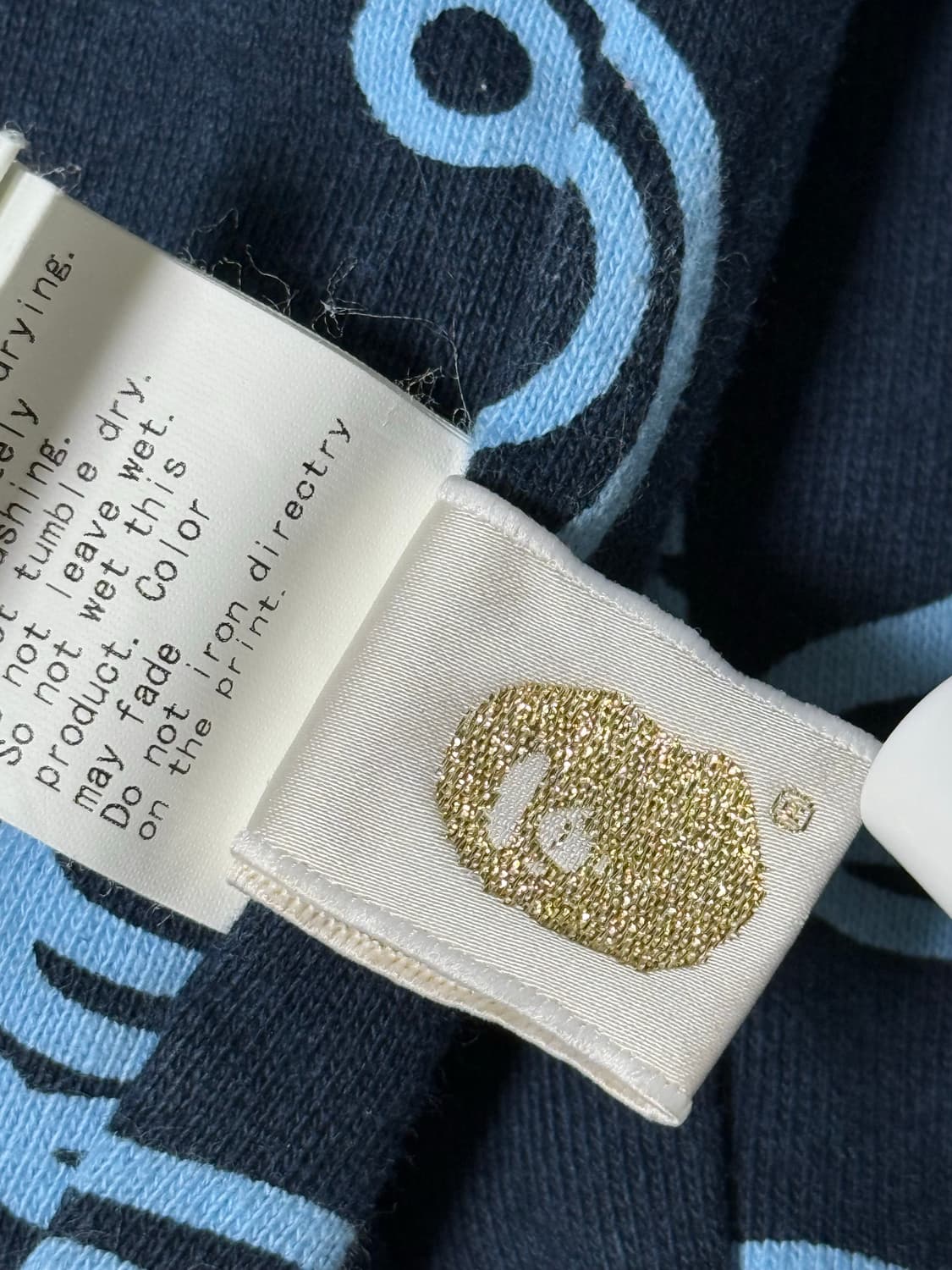 베이프 마일로 정크푸드 스카이블루 리버시블 양면 후드집업 상품이미지7