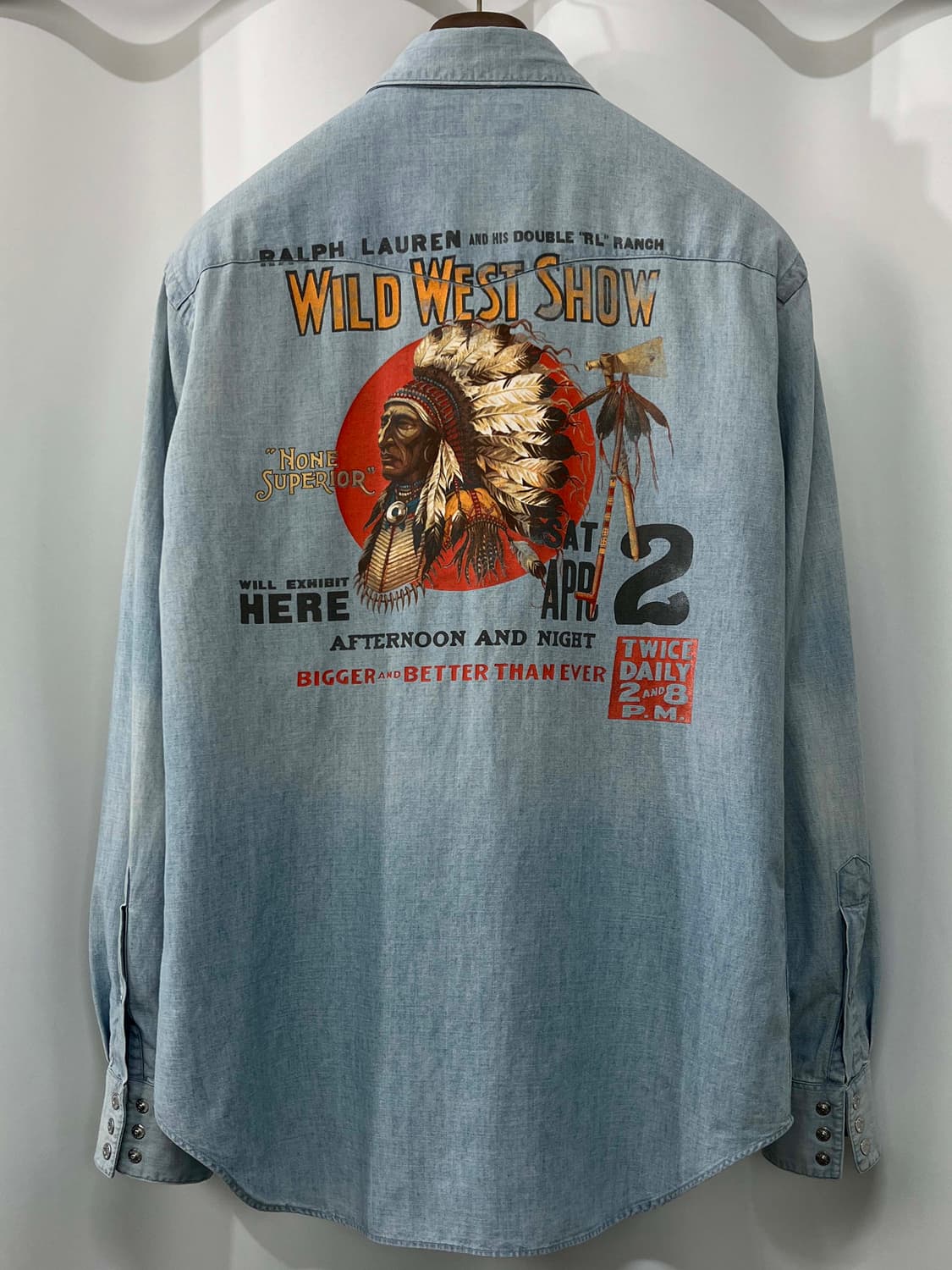 폴로 랄프로렌 콘초 인디언헤드 사우스 웨스턴 데님셔츠 상품이미지1