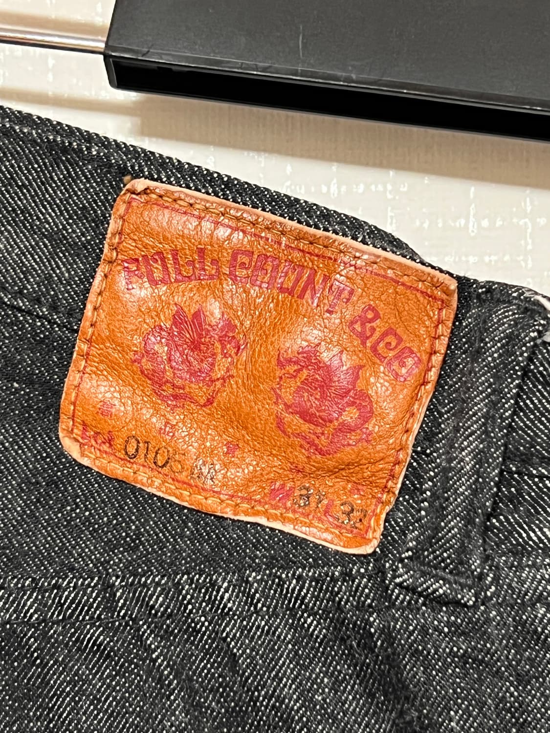 풀카운트 0105 bk 31 / fullcount 데님 청바지 블랙 흑청 상품이미지1