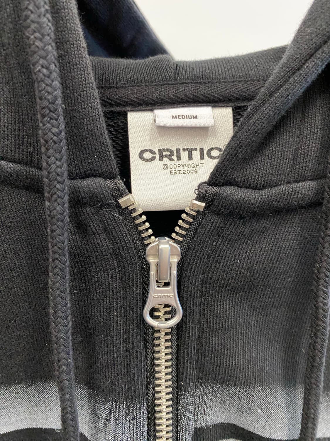 크리틱 웜홀 로고 후디 자켓(블랙) 상품이미지2