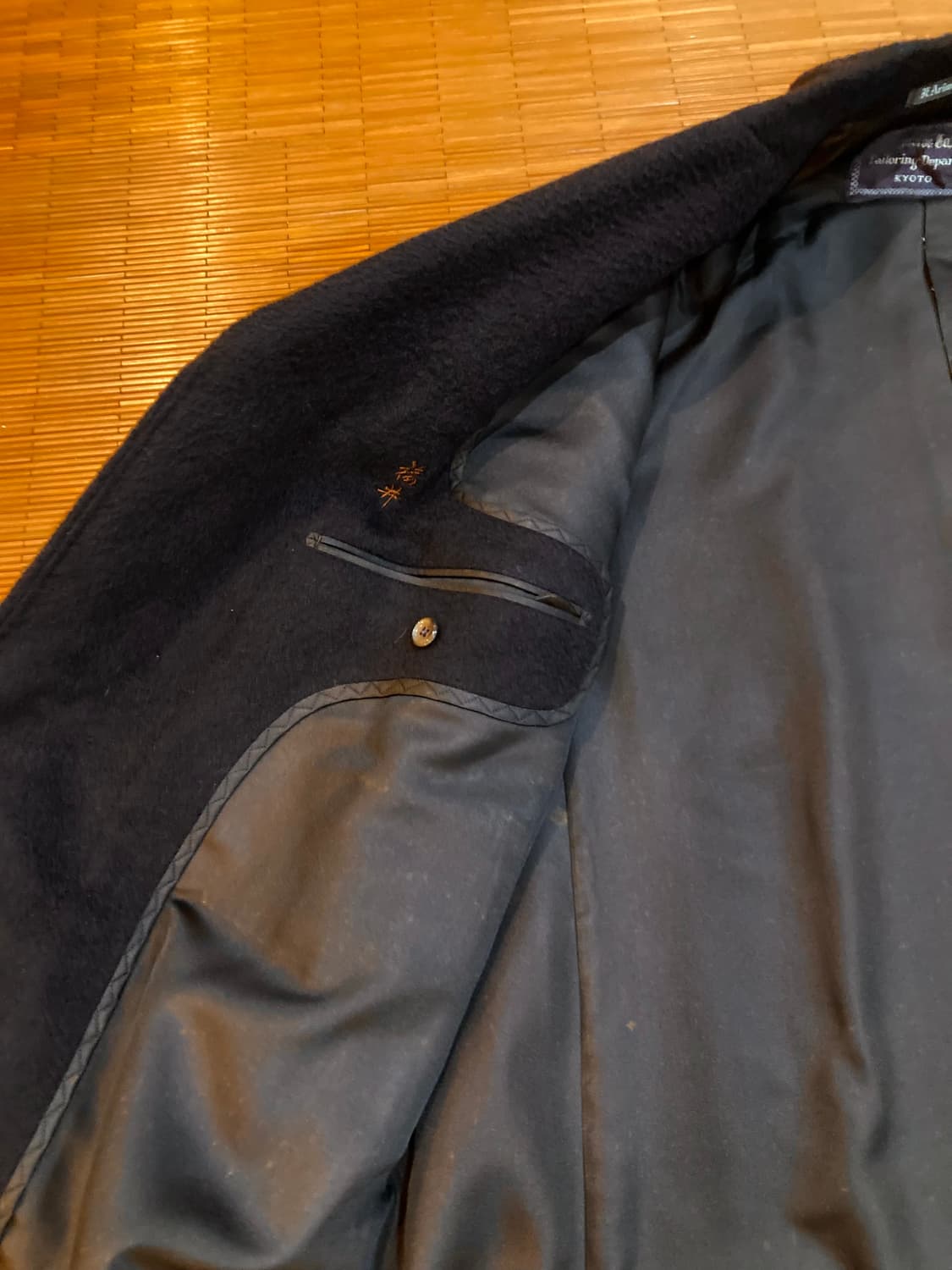 JPN vtg 싱글 캐시미어 코트 상품이미지9